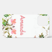 Fronten, Blätter und Blume Case-Mate iPhone Hülle (Rückseite (Horizontal))