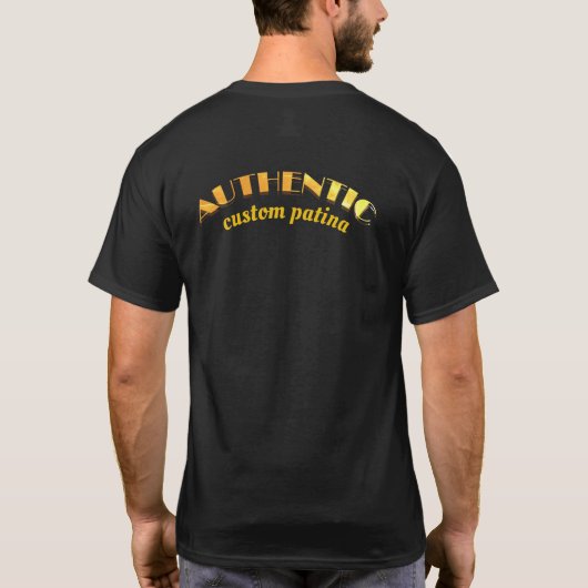 Fronten-u. Rückseiten-authentische T-Shirt (Rückseite)