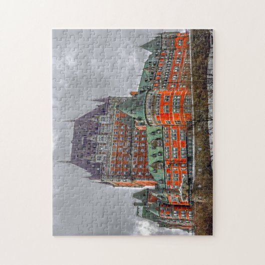 Frontenac Gebäude Québec. Puzzle (Vertikal)