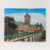 Frontenac Schloss Quebec. Jigsaw Puzzle (Horizontal)