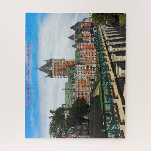 Frontenac Schloss Quebec. Jigsaw Puzzle (Vertikal)