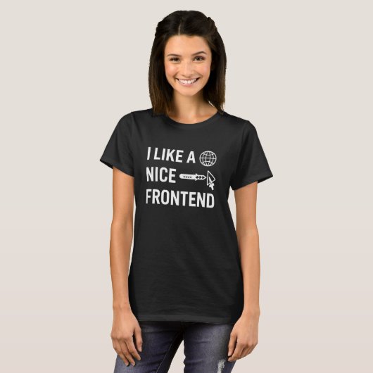 Frontend Developer Programmieren von Coder Softwar T-Shirt (Vorne ganz)