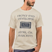 Frontend und Backend Developer T - Shirt (Vorderseite)