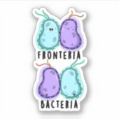 Fronteria Bacteria Funny Biology Pub Aufkleber (Vorderseite)