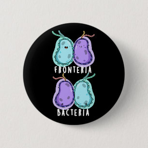 Fronteria Bacteria Funny Biology Pub Dark BG Button