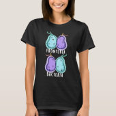 Fronteria Bacteria Funny Biology Pub Dark BG T-Shirt (Vorderseite)