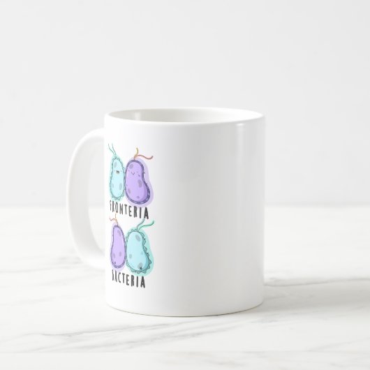 Fronteria Bacteria Funny Biology Pub Kaffeetasse (Vorderseite Links)