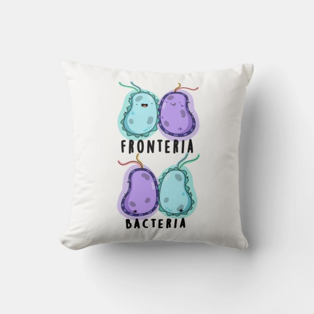 Fronteria Bacteria Funny Biology Pub Kissen (Vorderseite)