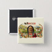 Frontier Cigar Advertising Button (Vorne & Hinten)