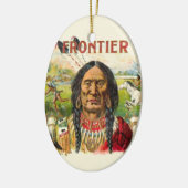 Frontier Cigar Advertising Keramikornament (Links)