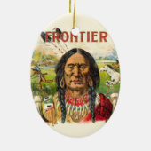Frontier Cigar Advertising Keramikornament (Hinten)