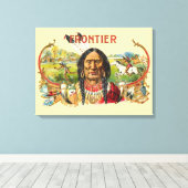 Frontier Cigar Advertising Leinwanddruck (Insitu (Holzboden))