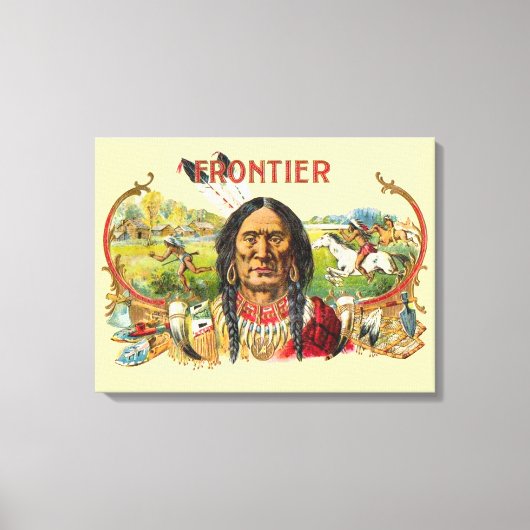 Frontier Cigar Advertising Leinwanddruck (Vorderseite)