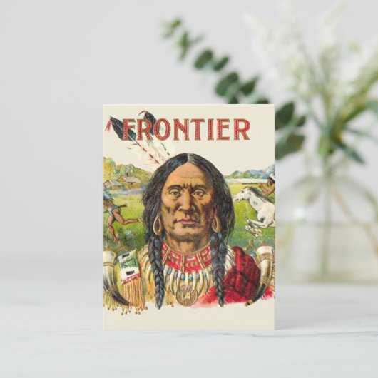 Frontier Cigar Advertising Postkarte (Stehend Vorderseite)