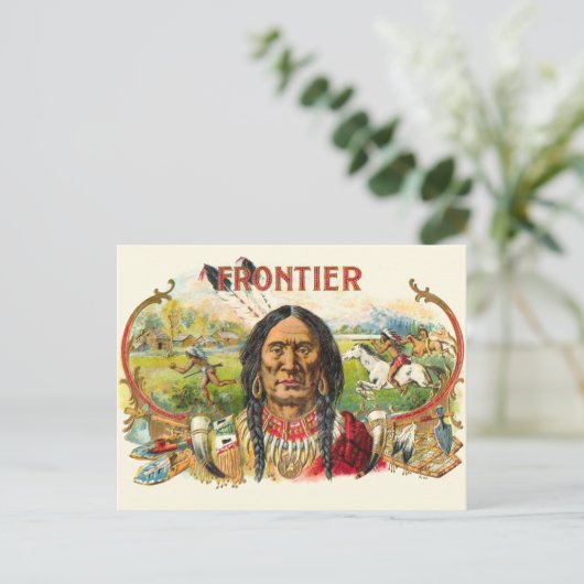Frontier Cigar Advertising Postkarte (Stehend Vorderseite)