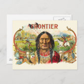 Frontier Cigar Advertising Postkarte (Vorne/Hinten)