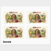 Frontier Cigar Advertising Rechteckiger Aufkleber (Blatt)