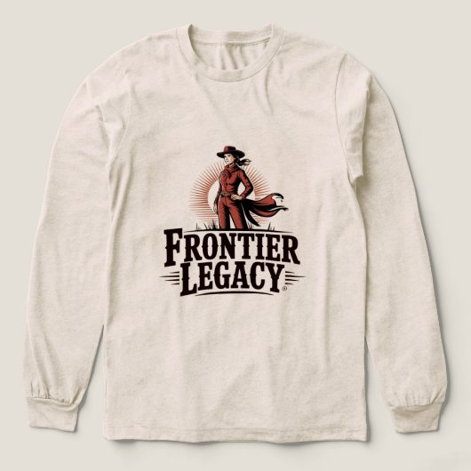 Frontier-Erbe Tri-Blend Shirt (Design Vorderseite)