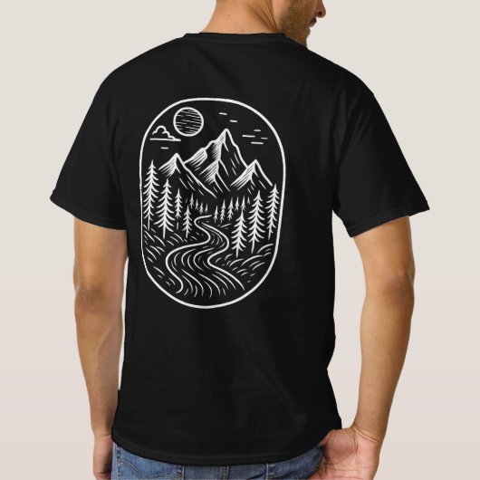 Frontier Pulse — Rise Beyond the Peaks T-Shirt (Rückseite)