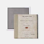 Frontispiece aus 'Out my Life Magnet (Vorderseite/Rückseite)