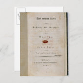 Frontispiece aus 'Out my Life Postkarte (Vorne/Hinten)