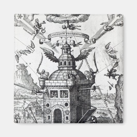 Frontispiece 'Collegium Fama Fraternitatis' Magnet (Vorne)