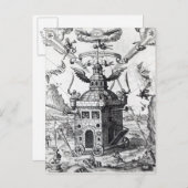 Frontispiece 'Collegium Fama Fraternitatis' Postkarte (Vorne/Hinten)