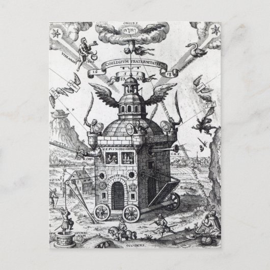Frontispiece 'Collegium Fama Fraternitatis' Postkarte (Vorderseite)