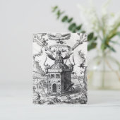 Frontispiece 'Collegium Fama Fraternitatis' Postkarte (Stehend Vorderseite)