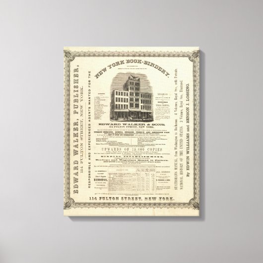Frontispiece Coltons amerikanischer Atlas Leinwanddruck (Vorderseite)