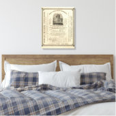Frontispiece Coltons amerikanischer Atlas Leinwanddruck (Insitu (Schlafzimmer))