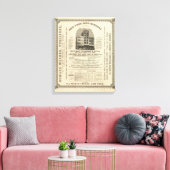 Frontispiece Coltons amerikanischer Atlas Leinwanddruck (Insitu (Wohnzimmer))