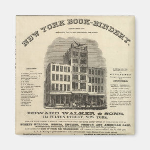 Frontispiece Coltons amerikanischer Atlas Magnet