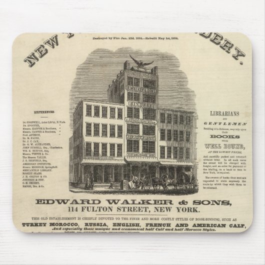 Frontispiece Coltons amerikanischer Atlas Mousepad (Vorne)