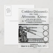 Frontispiece Confidence Dismontiert;Astronomin Postkarte (Vorne/Hinten)