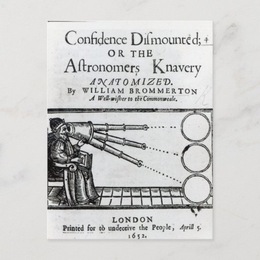 Frontispiece Confidence Dismontiert;Astronomin Postkarte (Vorderseite)