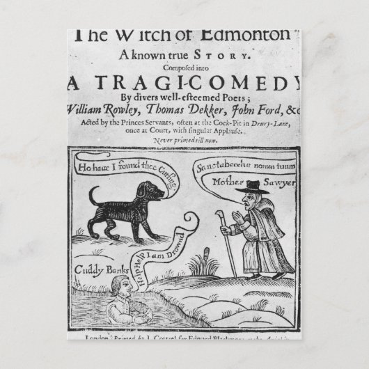 Frontispiece "Die Hexe von Edmonton Postkarte (Vorderseite)