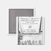 Frontispiece, 'Die Utopie von Thomas More' Magnet (Vorderseite/Rückseite)