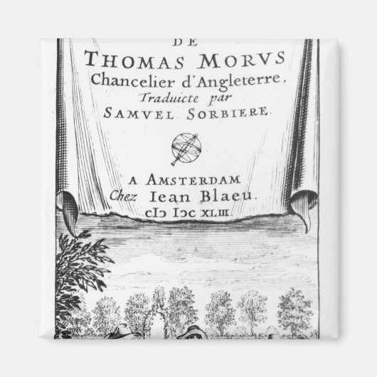 Frontispiece, 'Die Utopie von Thomas More' Magnet (Vorne)