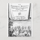 Frontispiece, 'Die Utopie von Thomas More' Postkarte (Vorderseite)