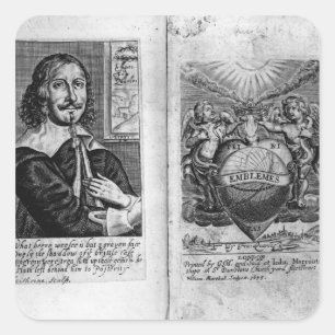 Frontispiece 'Emblems' Quadratischer Aufkleber