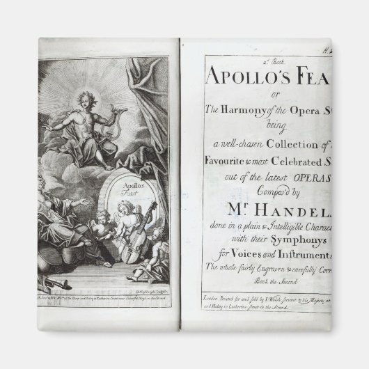 Frontispiece for Apollo's Fest, c.1734 Magnet (Vorne)