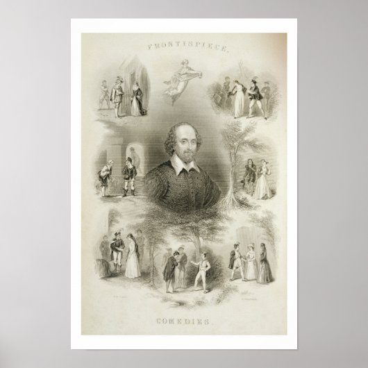 Frontispiece for the 'Comedies', from 'The Complet Poster (Vorne)