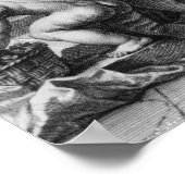 Frontispiece 'French Academy Dictionary' Poster (Ecke)