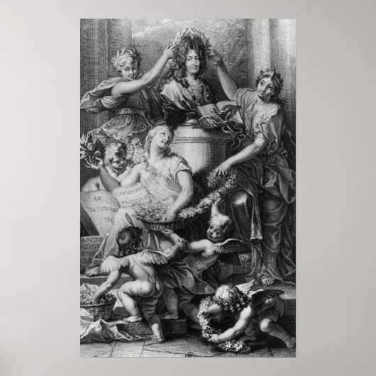 Frontispiece 'French Academy Dictionary' Poster (Vorne)