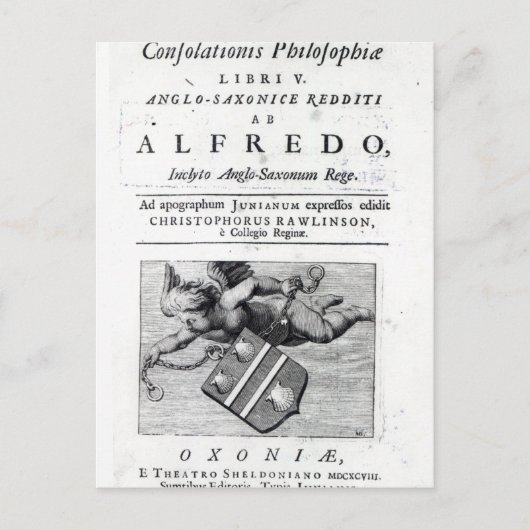 Frontispiece für Christopher Rawlinsons Postkarte (Vorderseite)