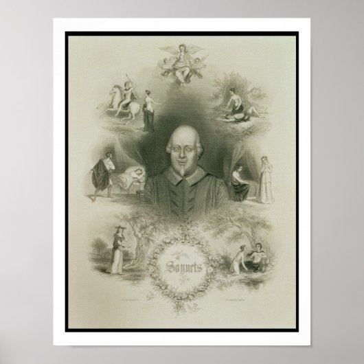 Frontispiece für die "Sonnets" von "The Complete Poster (Vorne)