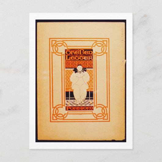 Frontispiece für 'One Red Letter' (Color Litho) Postkarte (Vorderseite)