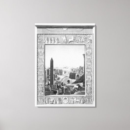 Frontispiece in Band 1 der `Beschreibung von Eg Leinwanddruck (Vorderseite)