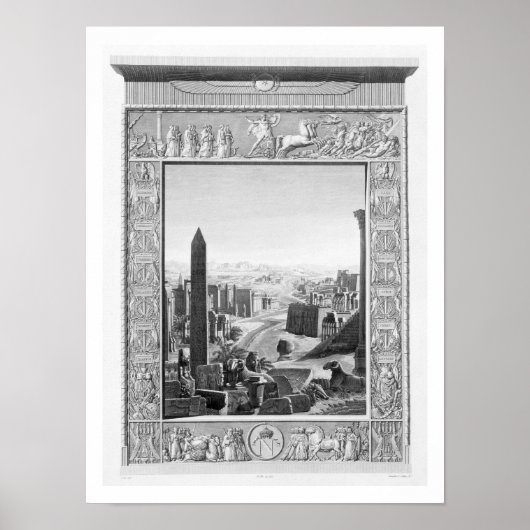 Frontispiece in Band 1 der `Beschreibung von Eg Poster (Vorne)